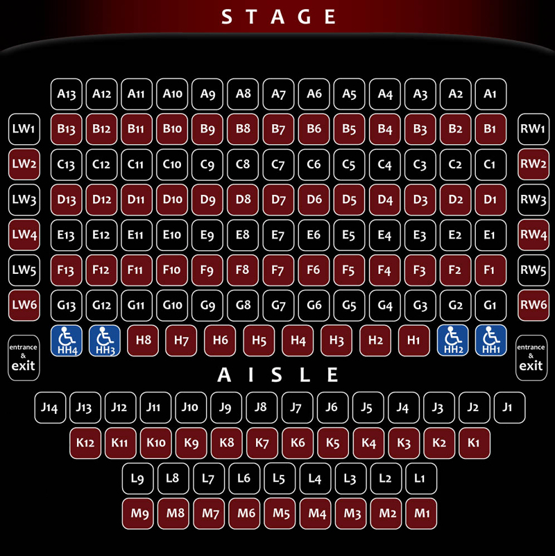 Willow Theatre Seating Chart
